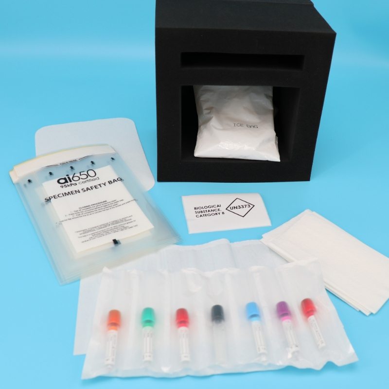 Gel ice packs for laboratory specimens